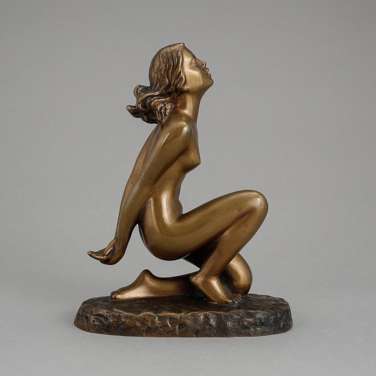 CARIN NILSON, skulptur, brons, signerad.