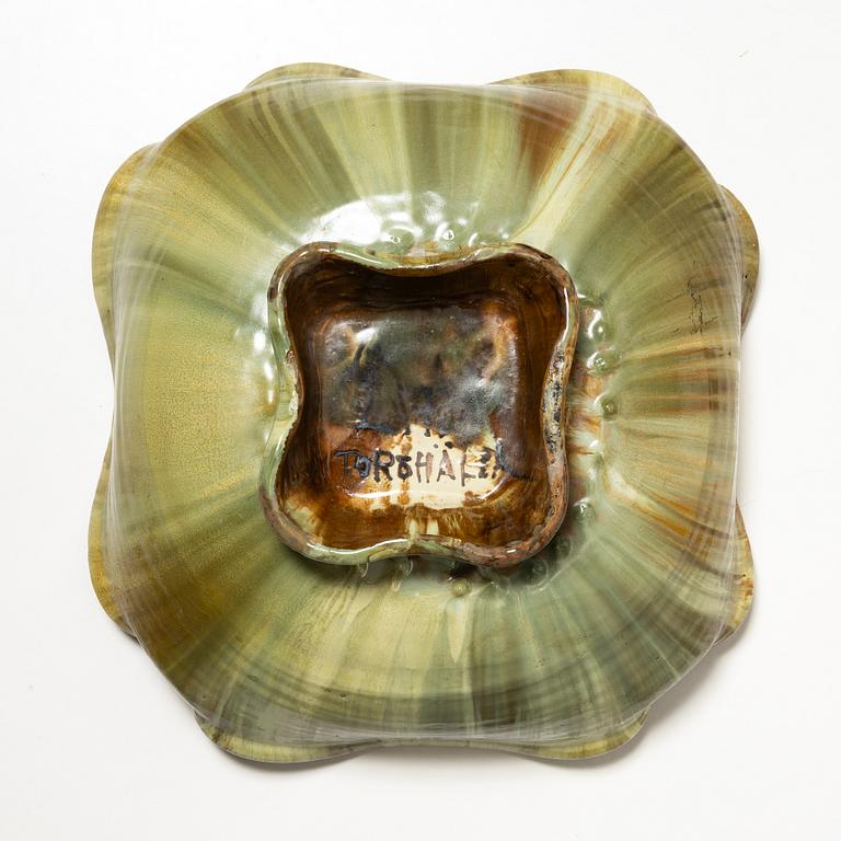 Allan Ebeling, a glazed ceramic bowl, Torshälla 1930s.