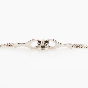 Armband, 18k vitguld med briljantslipade diamanter.
