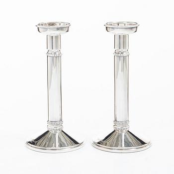 Vera Ferngren, A pair of silver candlesticks, company Guldsmedsaktiebolaget, Stockholm, Sweden 1967.