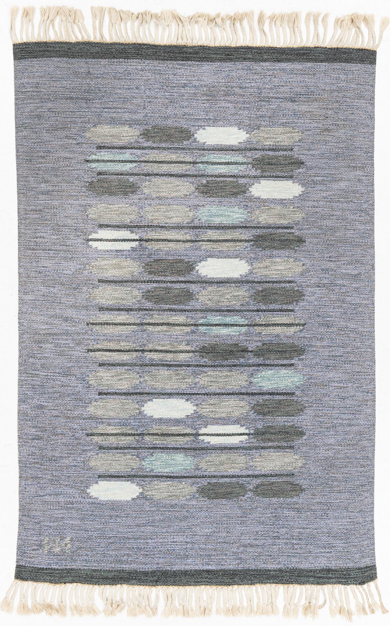Rug, röllakan, indistinctly signed, approximately 200 x 135 cm.