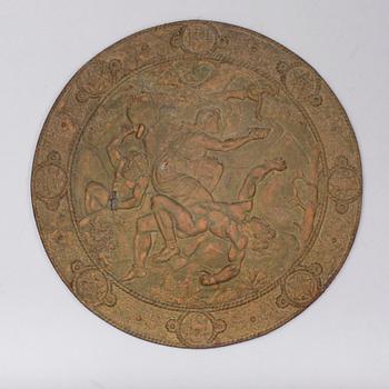 SKÖLD, gjutjärn, omkring år 1900.