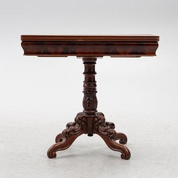 A games table, late 19th century.