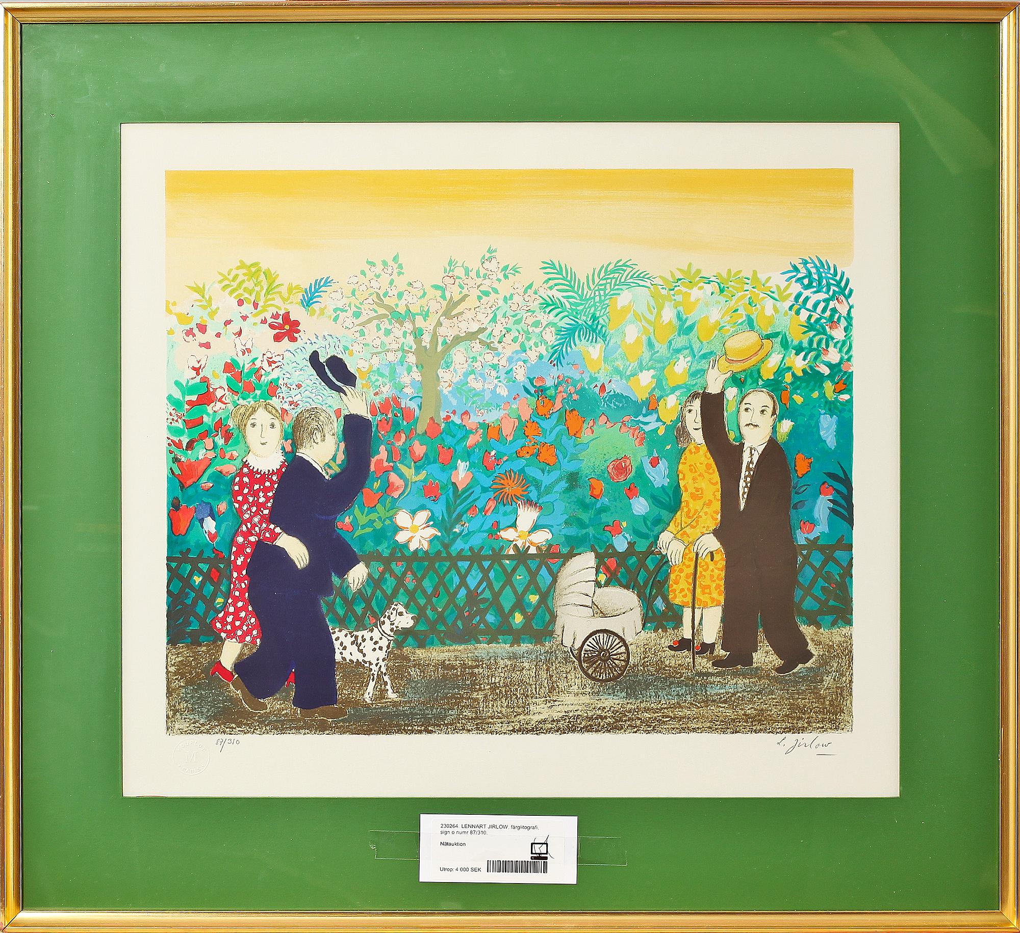 LENNART JIRLOW, färglitografi, sign o numr 87/310.