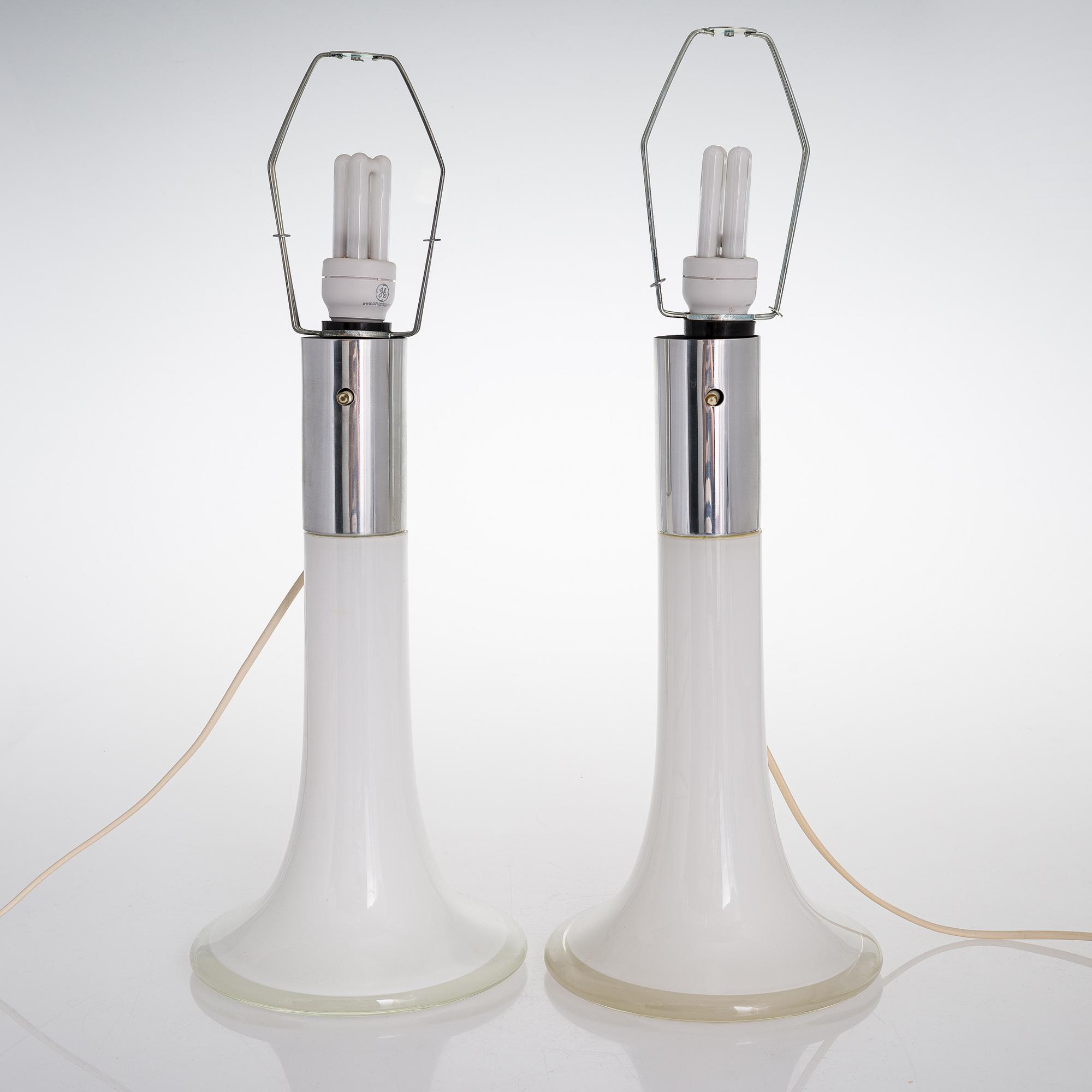 Lisa Johansson-Pape, a pair of 1960s table lamps, model '46-017'  for Stockmann Orno, Finland.