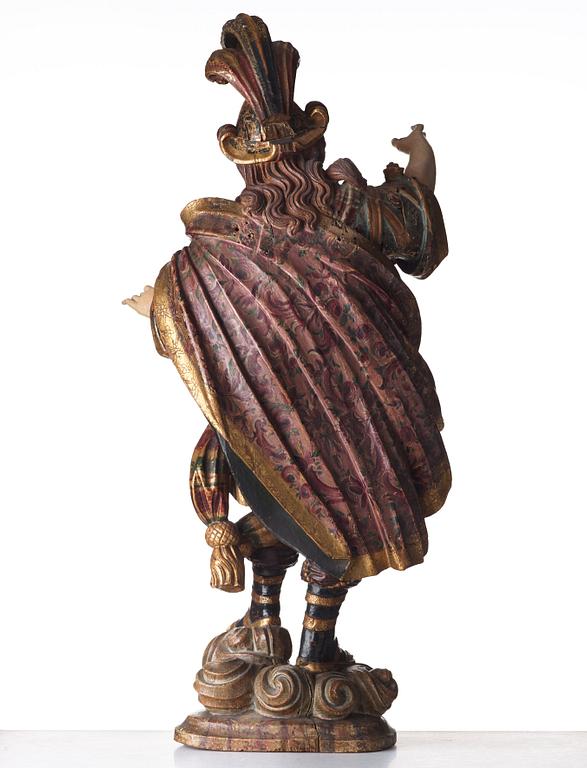 A wooden 18th century South European sculpture.