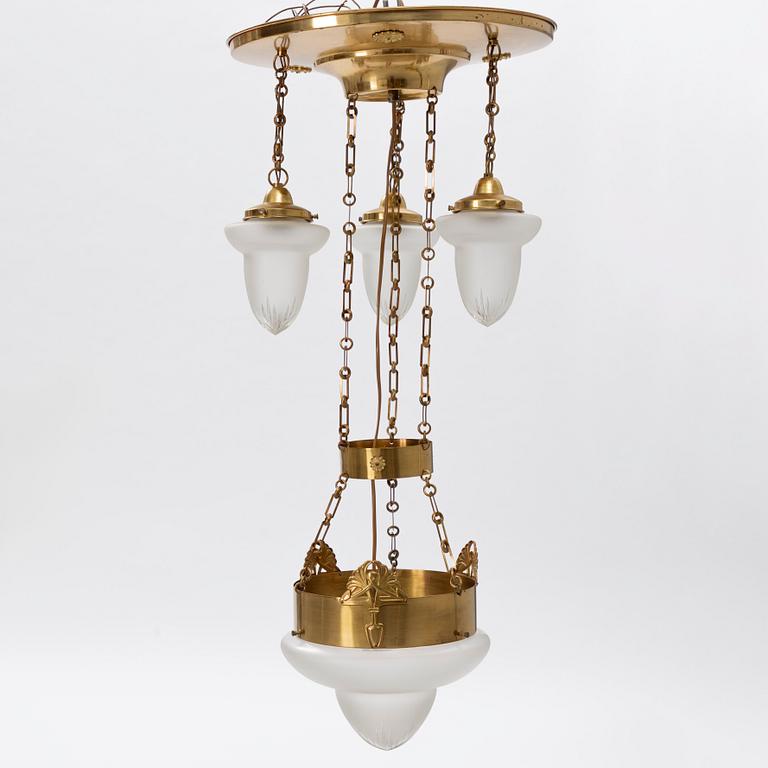 Ceiling lamp, Art Nouveau, early 20th century.