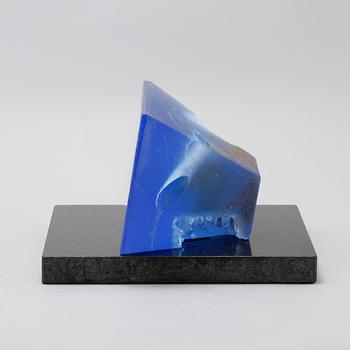 BERTIL VALLIEN, glassculpture, signed, unique, Kosta Boda.