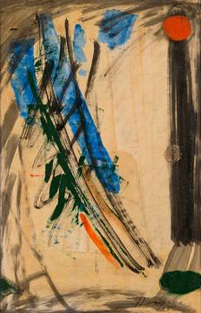 OLAVI HAARALA, oil and mixed media on paper, signed and dated 1959.