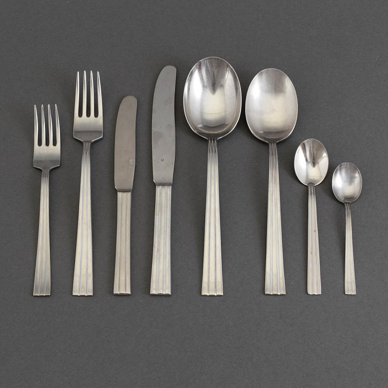 FOLKE ARSTRÖM, an 82-piece 'Thebe' stainless steel cutlery service from Gense.