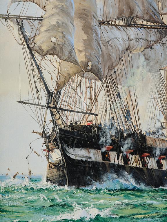 Barry Mason, "Shannon" in battle with "Chesapeake".