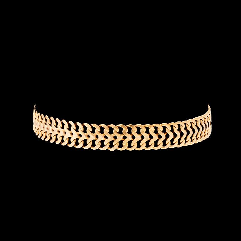 Armband 18K guld fiskbenslänk.