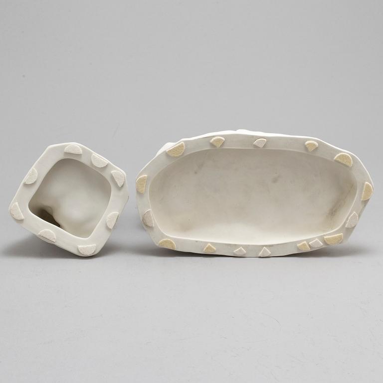 ALICE NORDIN, two porcelain sculptures from Gustavsberg.