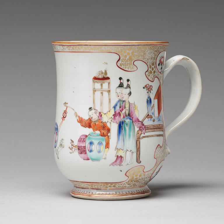 A famille rose jug, Qing dynasty, Qianlong (1736-95).