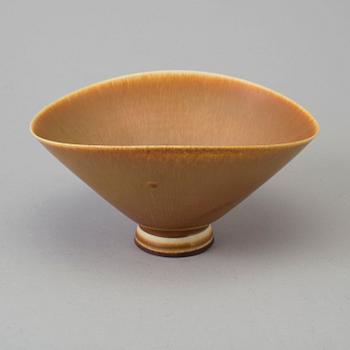 A second half of the 20th century signed stoneware bowl by Berndt Friberg for Gustavsberg.