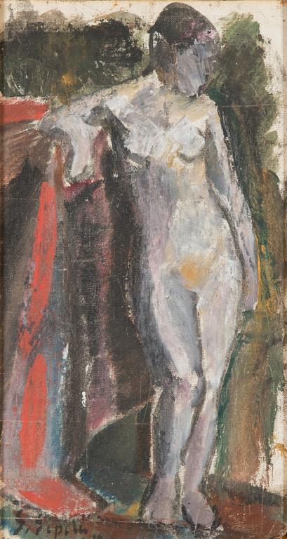 Sulho Sipilä, oil on canvas laid on board, signed and indistinctly dated.