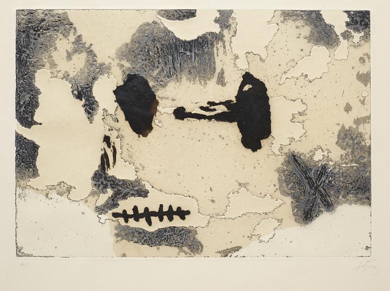 Antoni Tàpies, "La tête".
