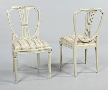 MATGRUPP, 5 delar, gustaviansk stil, 1900-talets andra hälft.