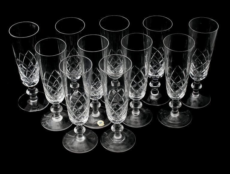 CHAMPAGNEGLAS, 11 st, Reijmyre, 1900-talets andra hälft.