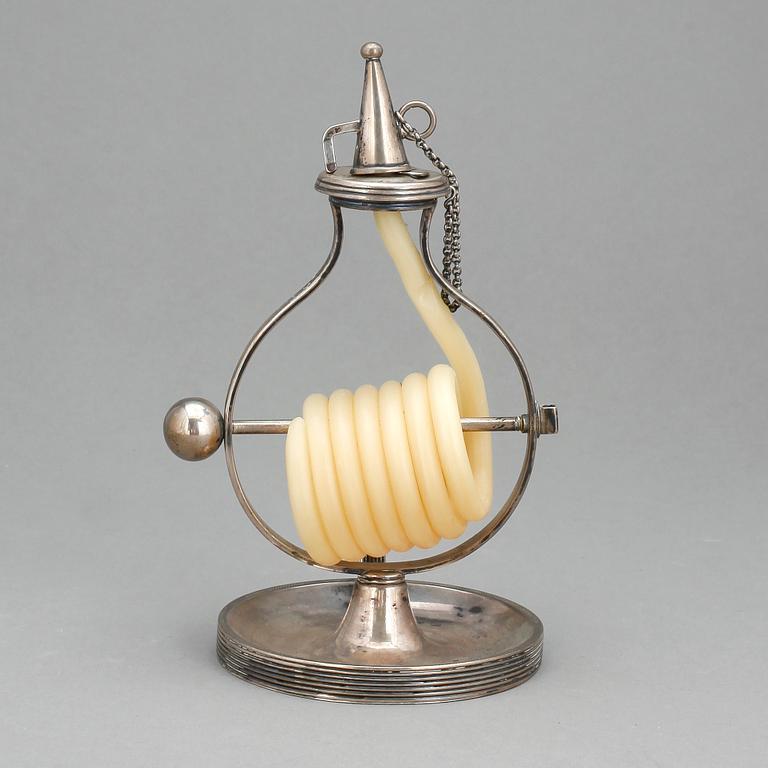 NATTLJUSTAKE, silver, empire, 1800-talets första hälft.