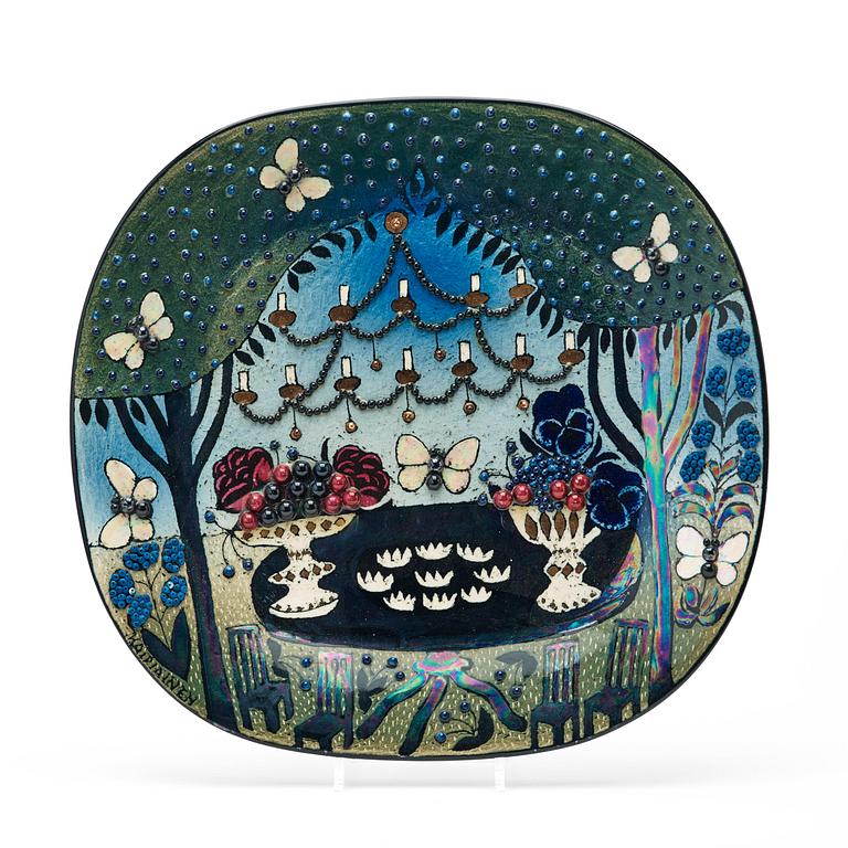 Birger Kaipiainen, A stoneware dish, Arabia, Finland.