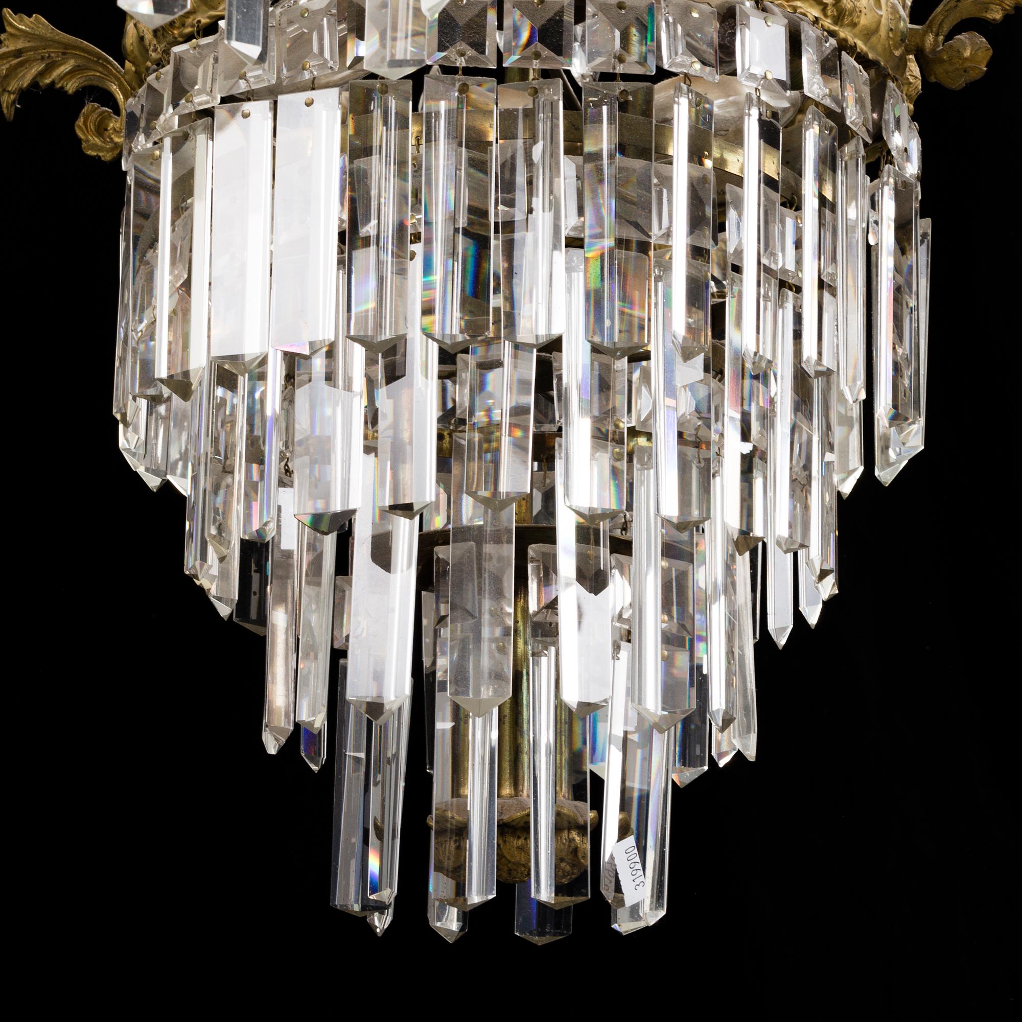 A late 19th century chandeliere.