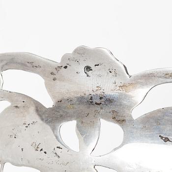 Sauceboat, a pair, silver, Rococo style, 20th century.
