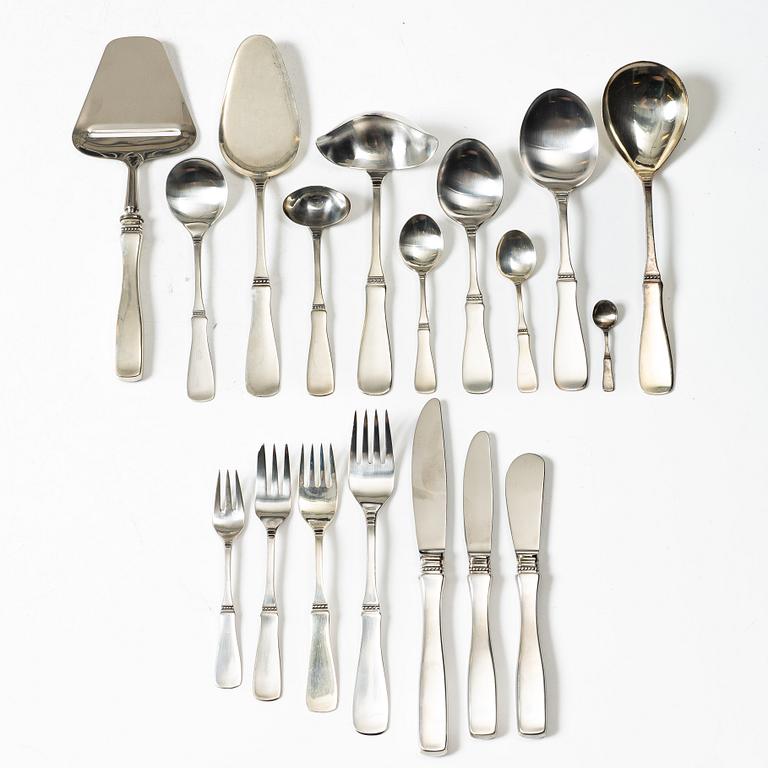 Eric Löfman, a 139-piece silver flat ware set, model 'Uppsala', MGAB, lidköping/Uppsala, Sweden, 1964-87.