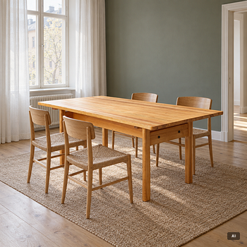 Børge Mogensen, Dining table, “Asserbo”, Karl Andersson & Söner, second half of the 20th century.