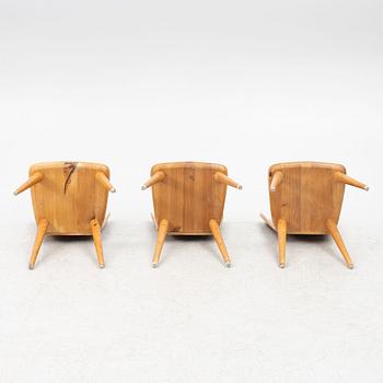 Göran Malmvall, chairs, 3 pcs, Svensk Fur.