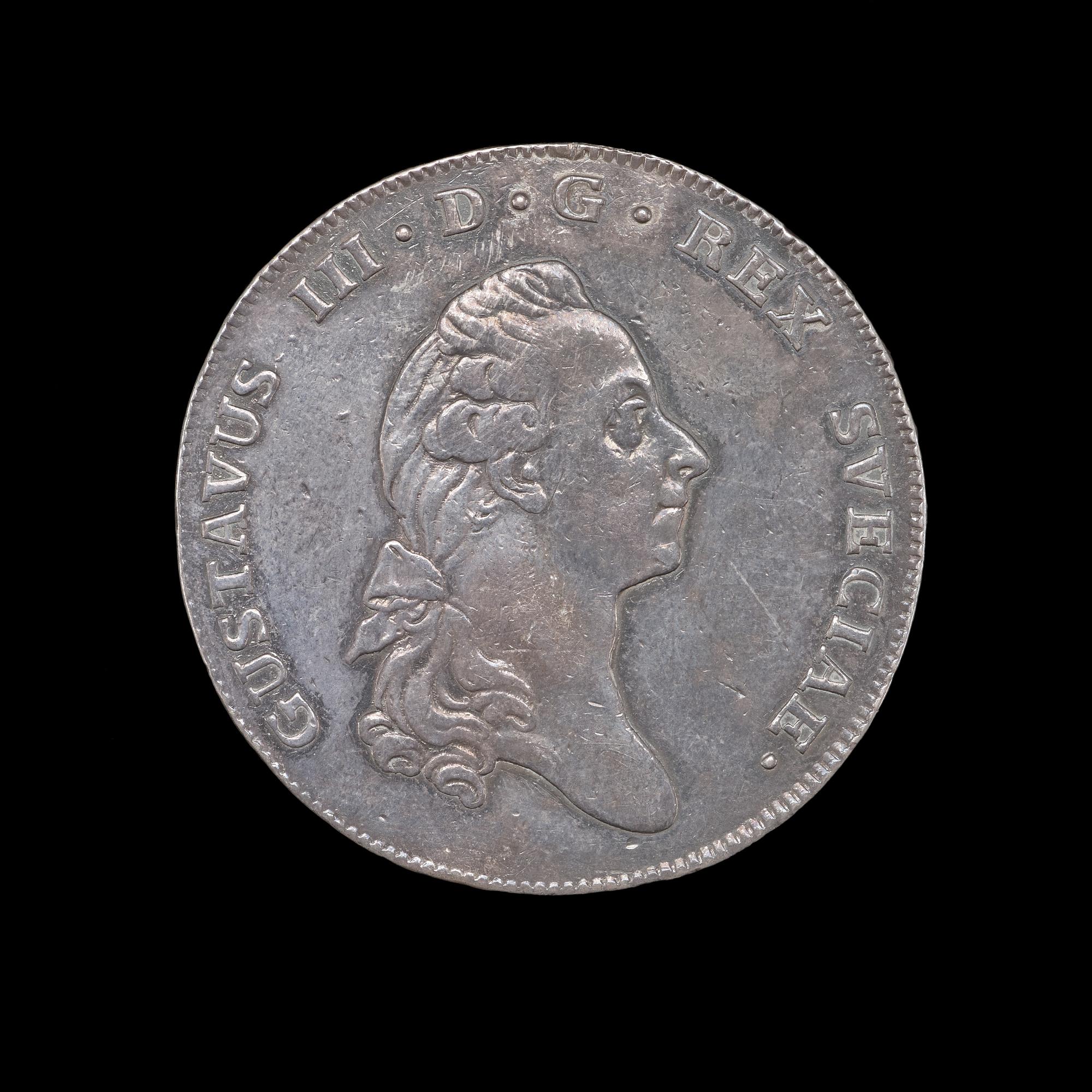 MYNT 2 st: Fredrik I riksdaler 1748 Samt Gustav III riksdaler 1776.