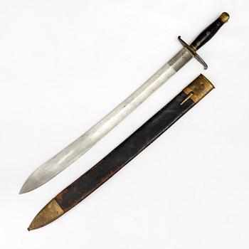 A Swedish cutlass 1810 pattern, with scabbard.
