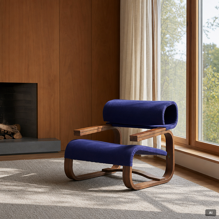 Jan Bocan, a pair of armchairs, Thonet, executed for the Czechoslovakian Embassy, Stockholm 1972.