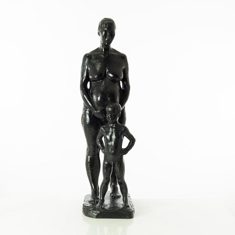 Gudmar Olovson, sculpture. Signed. Numbered. Foundry mark. Bronze, height 71 cm, length 36 cm.
