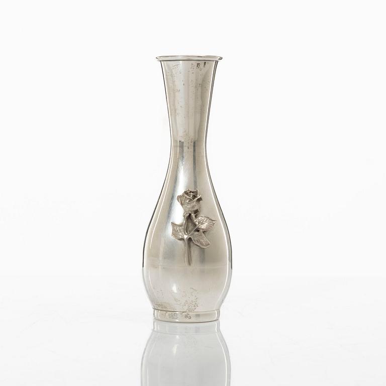 Small vase, sterling silver, 20th century.