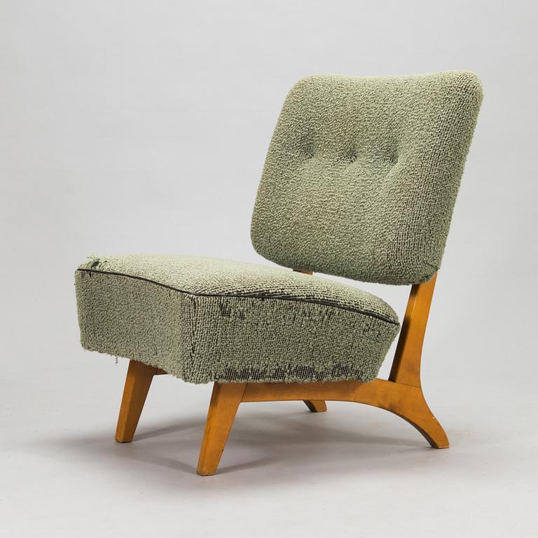 Oiva Parviainen, a mid-20th century 'Susanna' armchair for  Lahden Lepokalusto, Finland.