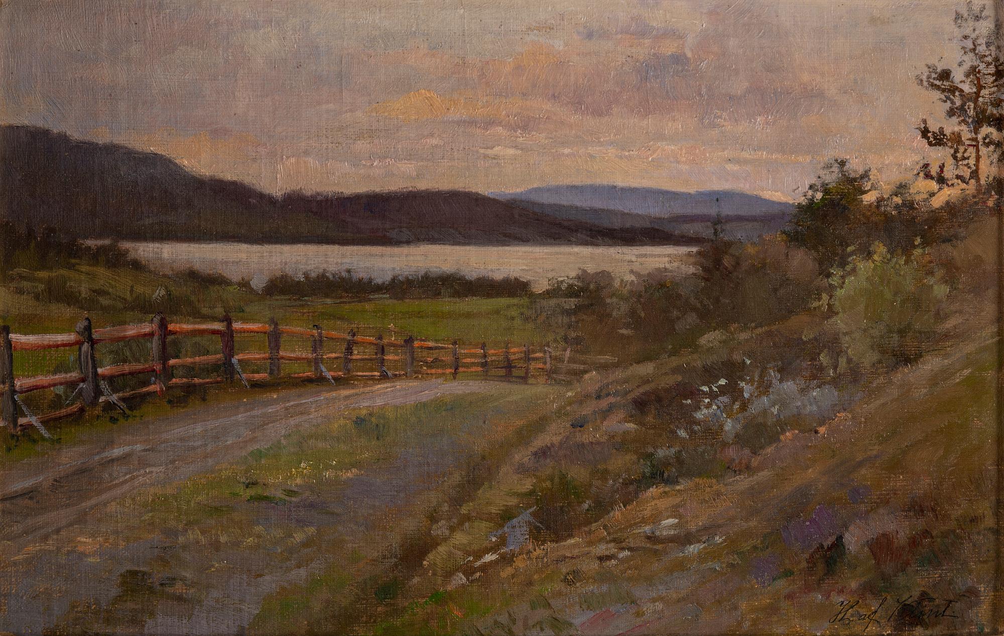 HILMA AF KLINT, oil on canvas laid down on panel, signed H. af Klint.