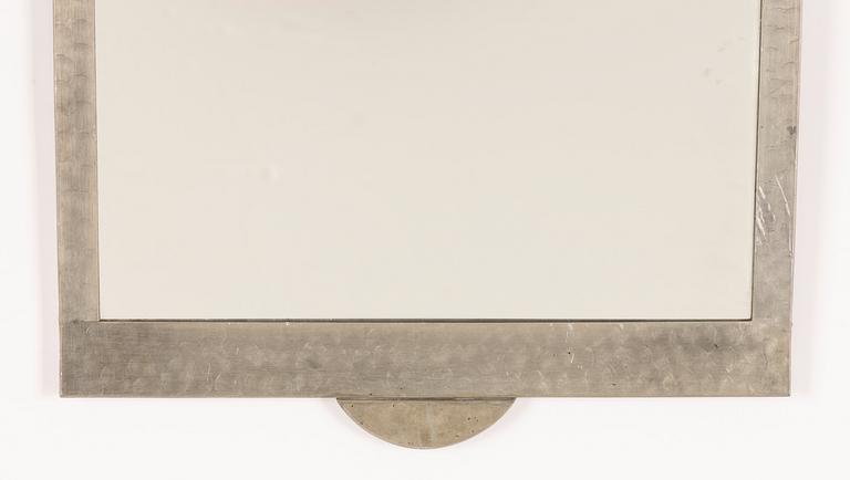 A pewter mirror, Swedish Grace, 1920s/30s.