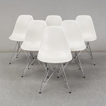 CHARLES & RAY EAMES, six 'DRS' chairs, Vitra.