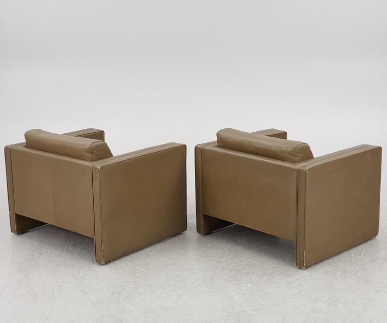 Jürgen Lange, fåtöljer, ett par, "Studio", Walter Knoll, Tyskland.