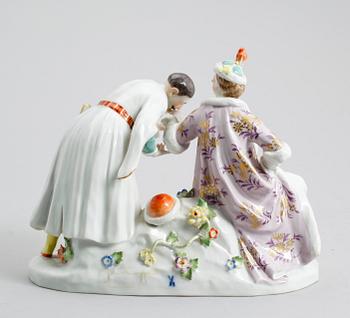 FIGURGRUPP, porslin, Meissen, 1900-tal.