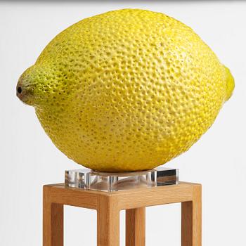 Hans Hedberg, a monumental faience sculpture of a lemon, Biot, France.