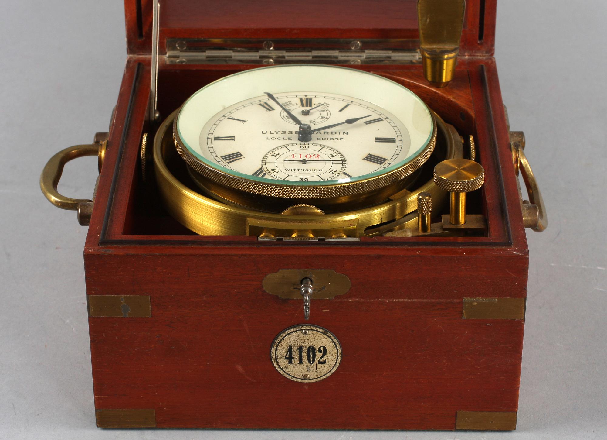 SKEPPSKRONOMETER. Ulysse Nardin, Nr 4102.