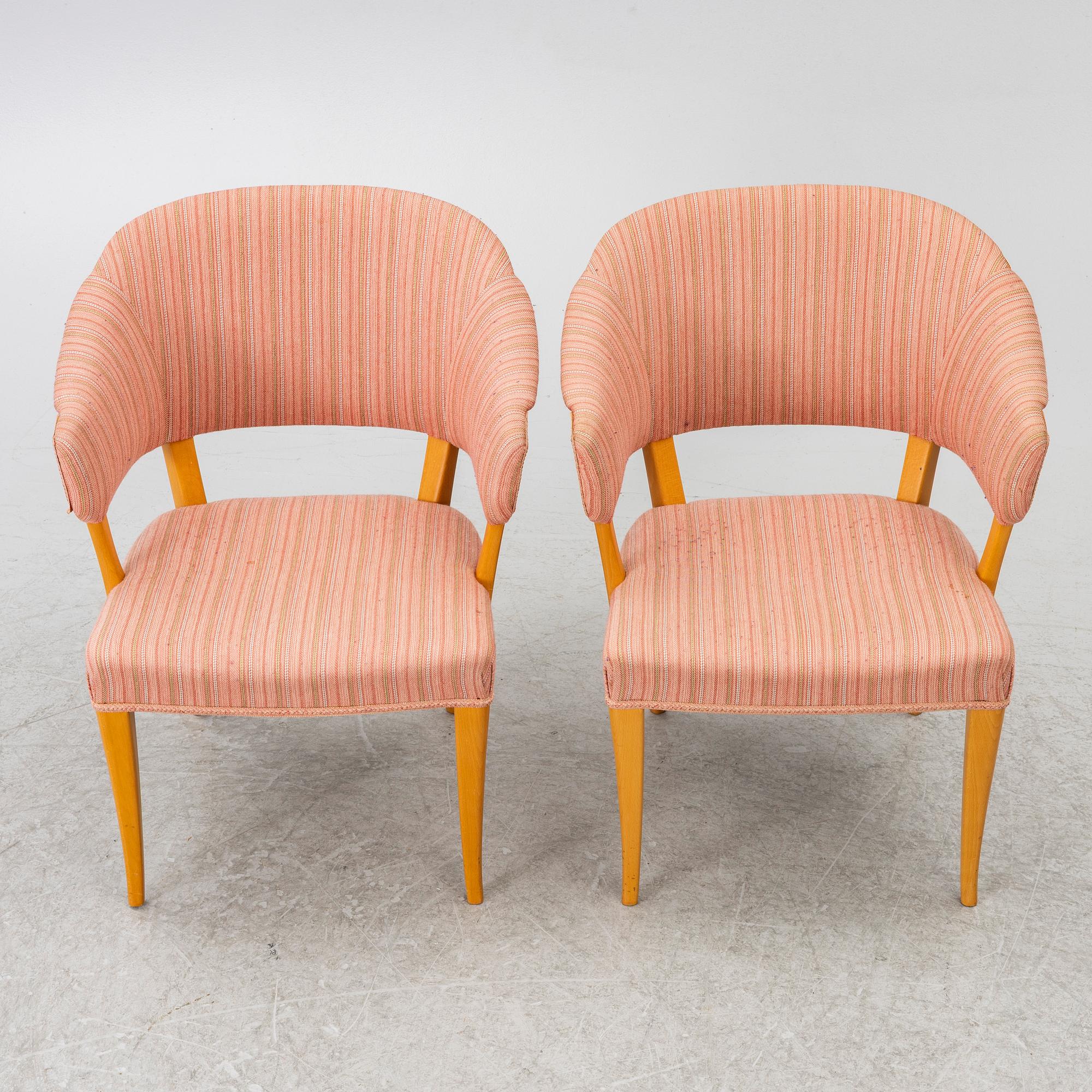 Carl Malmsten, A pair of armchairs "Lata Greven", second half of the 20th century.