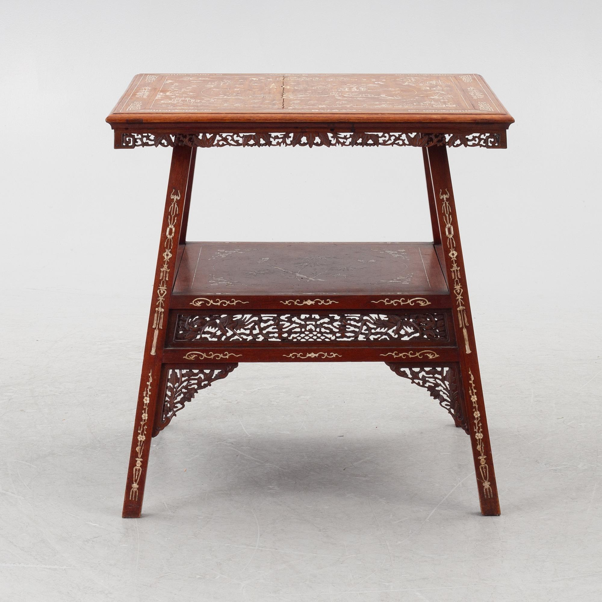 A hardwood table, China, 20th century.
