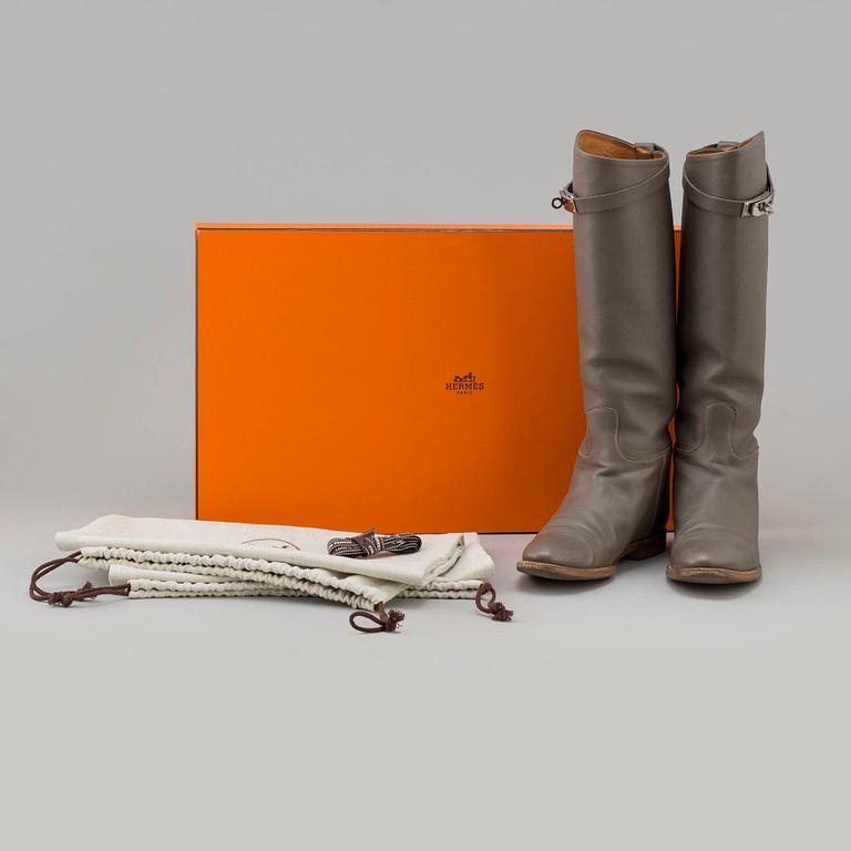 HERMÈS, "Jumping leather riding boots", stövlar, 2013, storlek 38.