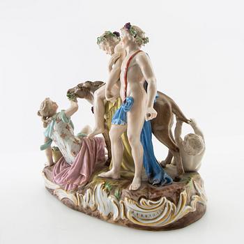 Figure of Samson, late 19th century, porcelain.