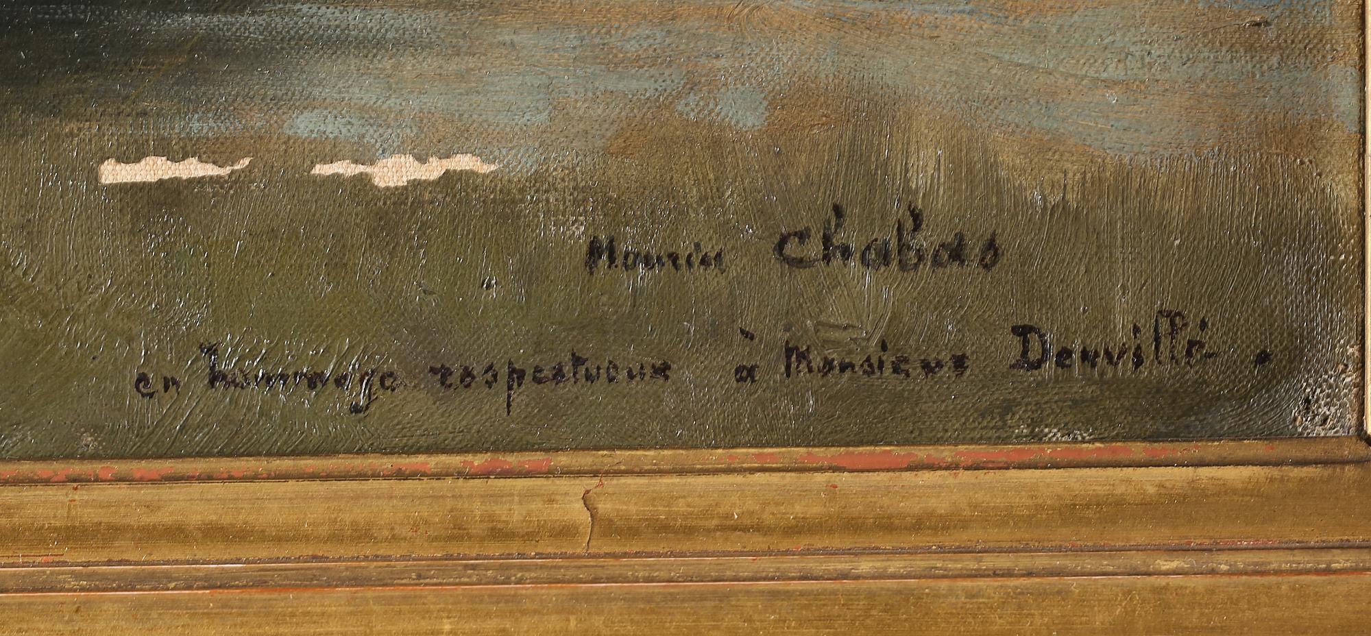 MAURICE CHABAS, tillskriven,  olja på duk, signerad.