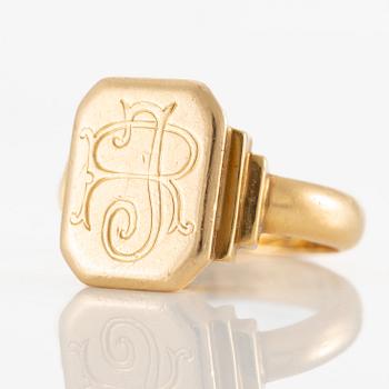 Sigillring 20K guld.
