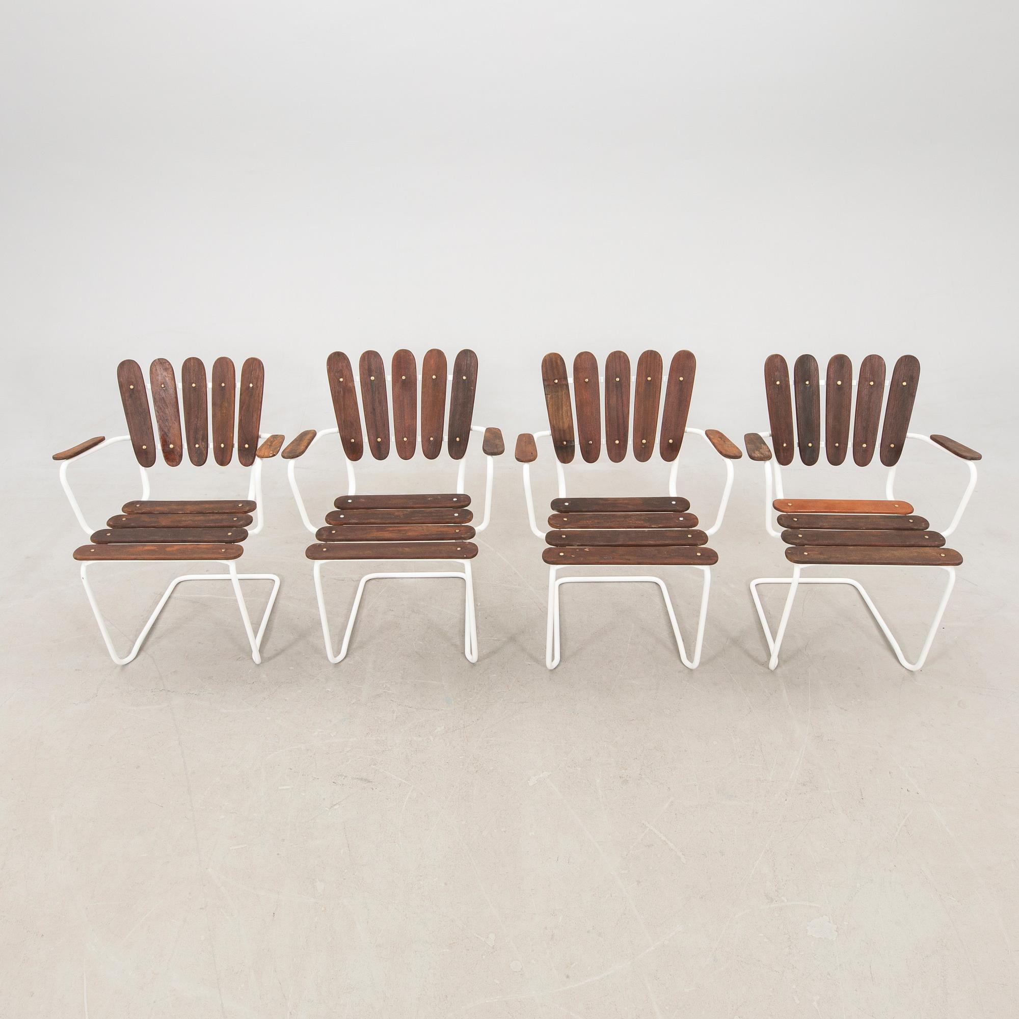 Garden Chairs, 4 pcs, second half of the 20th century.